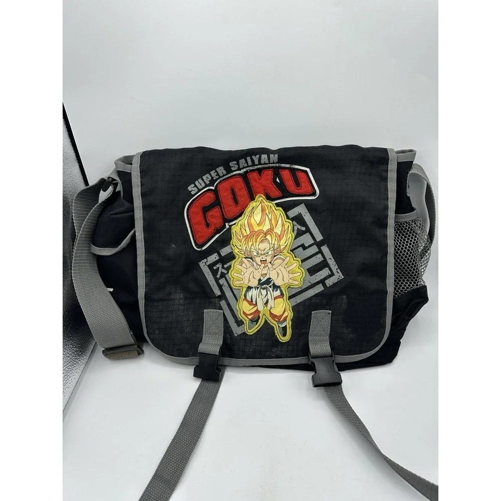 VTG Dragon Ball GT Funimation 2004 Goku Super Saiyan Messenger Bag Rare Anime